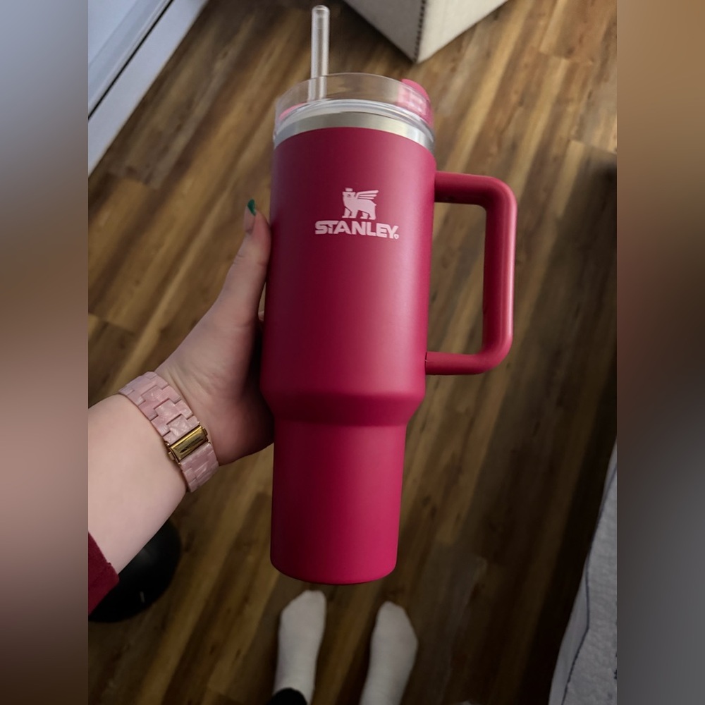 Stanley Magenta Travel Mug with Handle